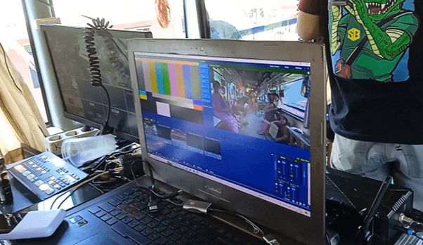Monitor pertunjukan Bus Jalur Wajan Penyok